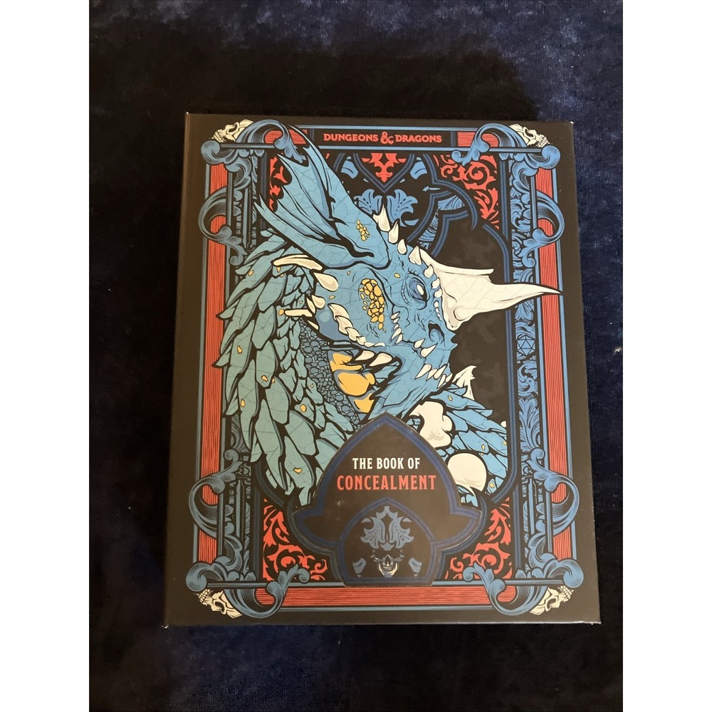Dungeons & Dragons The Book of Concealment DM Screen Notebook Blue Dragon